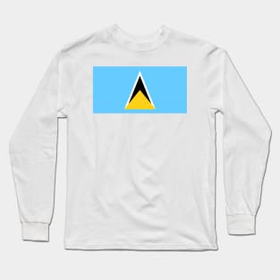 Flag of Saint Lucia Long Sleeve T-Shirt